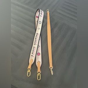 Louis Vuitton bandouliere crossbody strap and shoulder strap.
